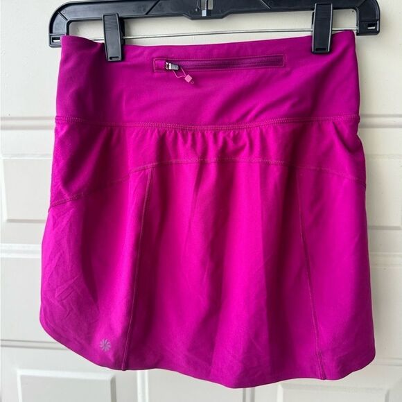 ATHLETA Run With It 14” Skort Skirt Exotic Fuchsia Tennis Women's Size XXS - Picture 6 of 12